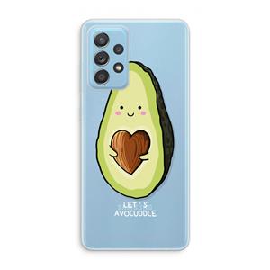 CaseCompany Avocuddle: Samsung Galaxy A73 Transparant Hoesje