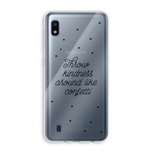 CaseCompany Confetti: Samsung Galaxy A10 Transparant Hoesje