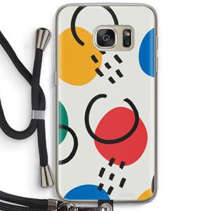 CaseCompany Illustratieve pop 3: Samsung Galaxy S7 Transparant Hoesje met koord