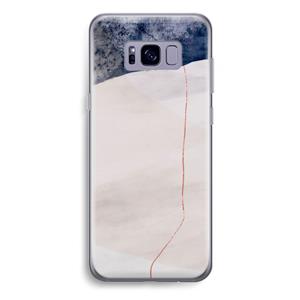 CaseCompany Stone White: Samsung Galaxy S8 Plus Transparant Hoesje