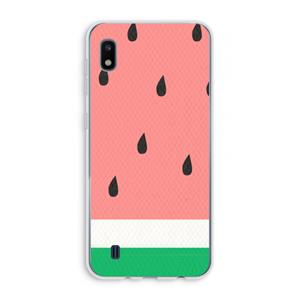 CaseCompany Watermeloen: Samsung Galaxy A10 Transparant Hoesje