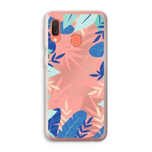 CaseCompany Tropisch: Samsung Galaxy A20e Transparant Hoesje