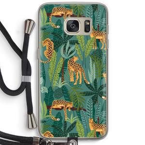 CaseCompany Luipaard 2: Samsung Galaxy S7 Transparant Hoesje met koord