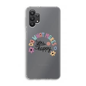 CaseCompany Happy days: Samsung Galaxy A32 5G Transparant Hoesje