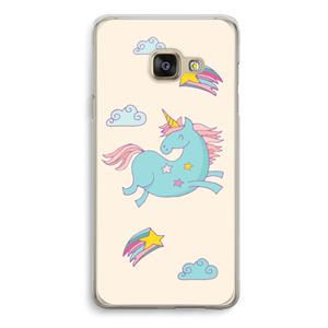 CaseCompany Vliegende eenhoorn: Samsung Galaxy A3 (2016) Transparant Hoesje