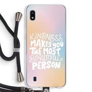CaseCompany The prettiest: Samsung Galaxy A10 Transparant Hoesje met koord