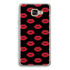 CaseCompany Lips: Samsung Galaxy A5 (2016) Transparant Hoesje