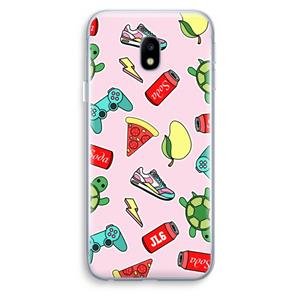 CaseCompany Things Jamie Loves: Samsung Galaxy J3 (2017) Transparant Hoesje