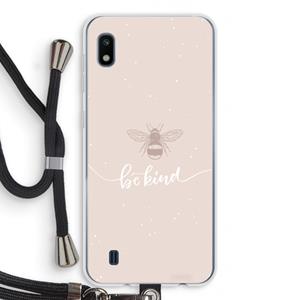 CaseCompany Be(e) kind: Samsung Galaxy A10 Transparant Hoesje met koord