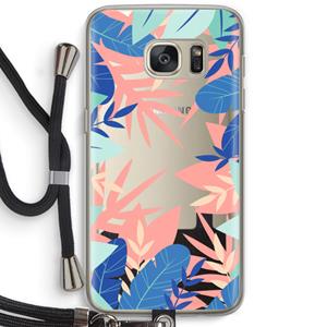 CaseCompany Tropisch: Samsung Galaxy S7 Transparant Hoesje met koord