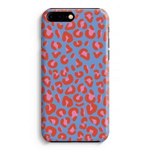 CaseCompany Leopard blue: iPhone 8 Plus Volledig Geprint Hoesje