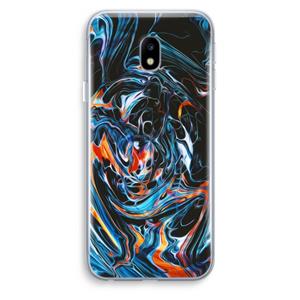 CaseCompany Black Unicorn: Samsung Galaxy J3 (2017) Transparant Hoesje
