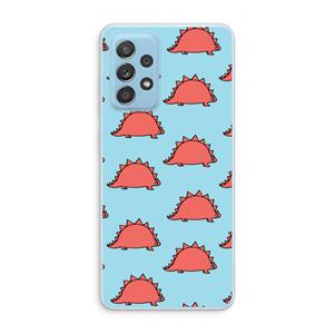 CaseCompany Dinosawrr: Samsung Galaxy A73 Transparant Hoesje