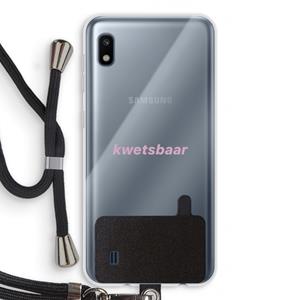 CaseCompany kwetsbaar: Samsung Galaxy A10 Transparant Hoesje met koord
