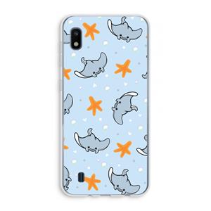 CaseCompany Manta: Samsung Galaxy A10 Transparant Hoesje