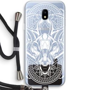CaseCompany Oh Deer: Samsung Galaxy J3 (2017) Transparant Hoesje met koord
