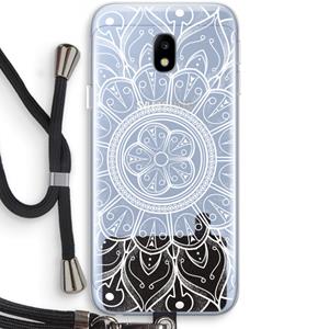 CaseCompany Roses Are Red: Samsung Galaxy J3 (2017) Transparant Hoesje met koord