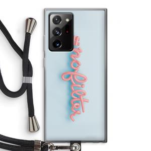 CaseCompany nofilter: Samsung Galaxy Note 20 Ultra / Note 20 Ultra 5G Transparant Hoesje met koord