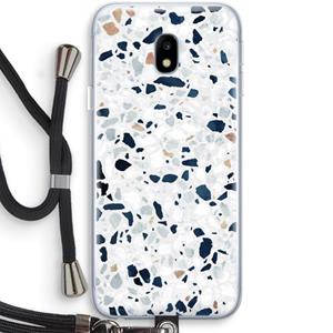 CaseCompany Terrazzo N°1: Samsung Galaxy J3 (2017) Transparant Hoesje met koord