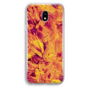 CaseCompany Eternal Fire: Samsung Galaxy J3 (2017) Transparant Hoesje