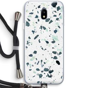 CaseCompany Terrazzo N°2: Samsung Galaxy J3 (2017) Transparant Hoesje met koord