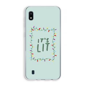 CaseCompany It's Lit: Samsung Galaxy A10 Transparant Hoesje