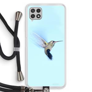 CaseCompany Kolibri: Samsung Galaxy A22 4G Transparant Hoesje met koord