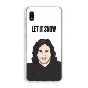 CaseCompany Let It Snow: Samsung Galaxy A10 Transparant Hoesje