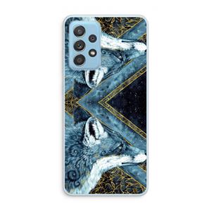 CaseCompany Golden Fox: Samsung Galaxy A73 Transparant Hoesje