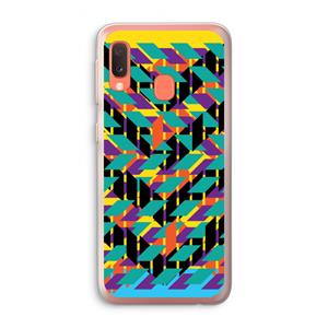 CaseCompany Skew Bee 1: Samsung Galaxy A20e Transparant Hoesje