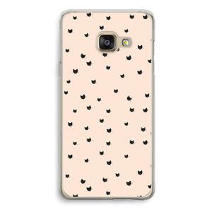 CaseCompany Kleine kattenkopjes: Samsung Galaxy A3 (2016) Transparant Hoesje