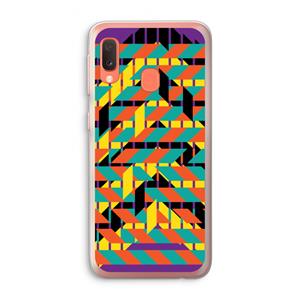 CaseCompany Skew Bee 2: Samsung Galaxy A20e Transparant Hoesje