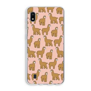 CaseCompany Alpacas: Samsung Galaxy A10 Transparant Hoesje
