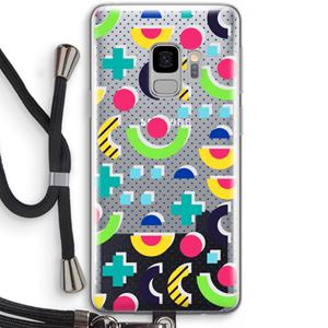 CaseCompany 8-bit N°1: Samsung Galaxy S9 Transparant Hoesje met koord