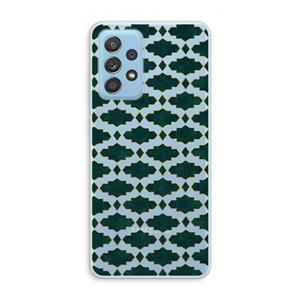 CaseCompany Moroccan tiles: Samsung Galaxy A73 Transparant Hoesje