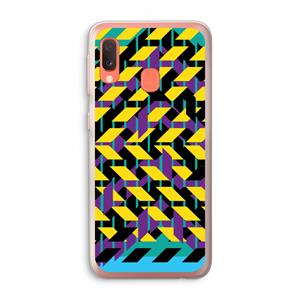 CaseCompany Skew Bee 3: Samsung Galaxy A20e Transparant Hoesje