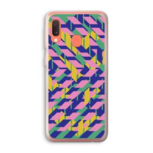 CaseCompany Skew Blush 1: Samsung Galaxy A20e Transparant Hoesje