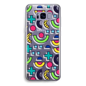 CaseCompany 8-bit N°6: Samsung Galaxy S8 Transparant Hoesje