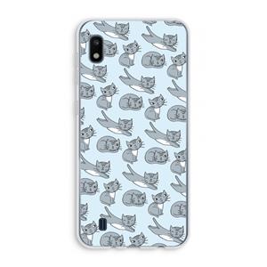 CaseCompany Poezen: Samsung Galaxy A10 Transparant Hoesje