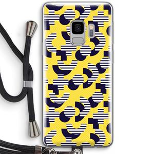 CaseCompany 8-bit N°3: Samsung Galaxy S9 Transparant Hoesje met koord