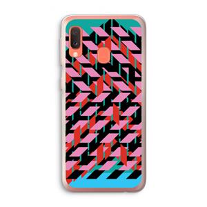 CaseCompany Skew Blush 2: Samsung Galaxy A20e Transparant Hoesje