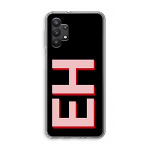 CaseCompany Monogram: Samsung Galaxy A32 5G Transparant Hoesje