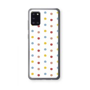 CaseCompany Bollen: Samsung Galaxy A31 Transparant Hoesje