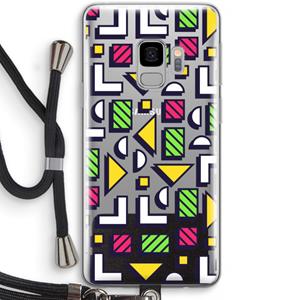 CaseCompany 8-bit N°4: Samsung Galaxy S9 Transparant Hoesje met koord