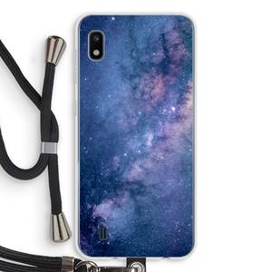 CaseCompany Nebula: Samsung Galaxy A10 Transparant Hoesje met koord