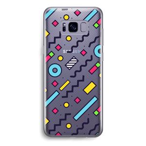 CaseCompany 8-bit N°8: Samsung Galaxy S8 Transparant Hoesje