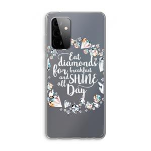 CaseCompany Diamonds: Samsung Galaxy A72 Transparant Hoesje