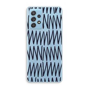 CaseCompany Marrakech Zigzag: Samsung Galaxy A73 Transparant Hoesje