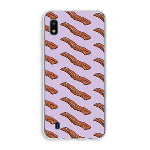 CaseCompany Bacon to my eggs #2: Samsung Galaxy A10 Transparant Hoesje