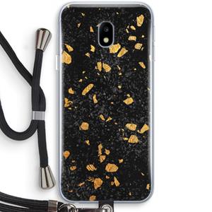 CaseCompany Terrazzo N°7: Samsung Galaxy J3 (2017) Transparant Hoesje met koord